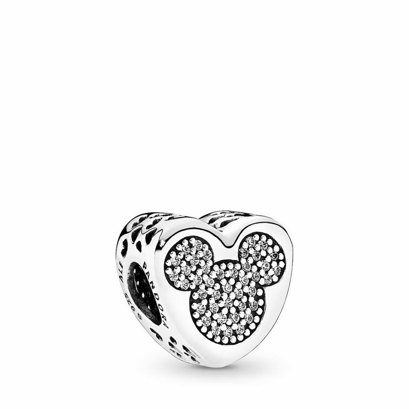 Pandora Disneyr Mickey & Minnie True Love Charm - Sterling Silver/Cubic Zirconia - Canada | AI2534GB